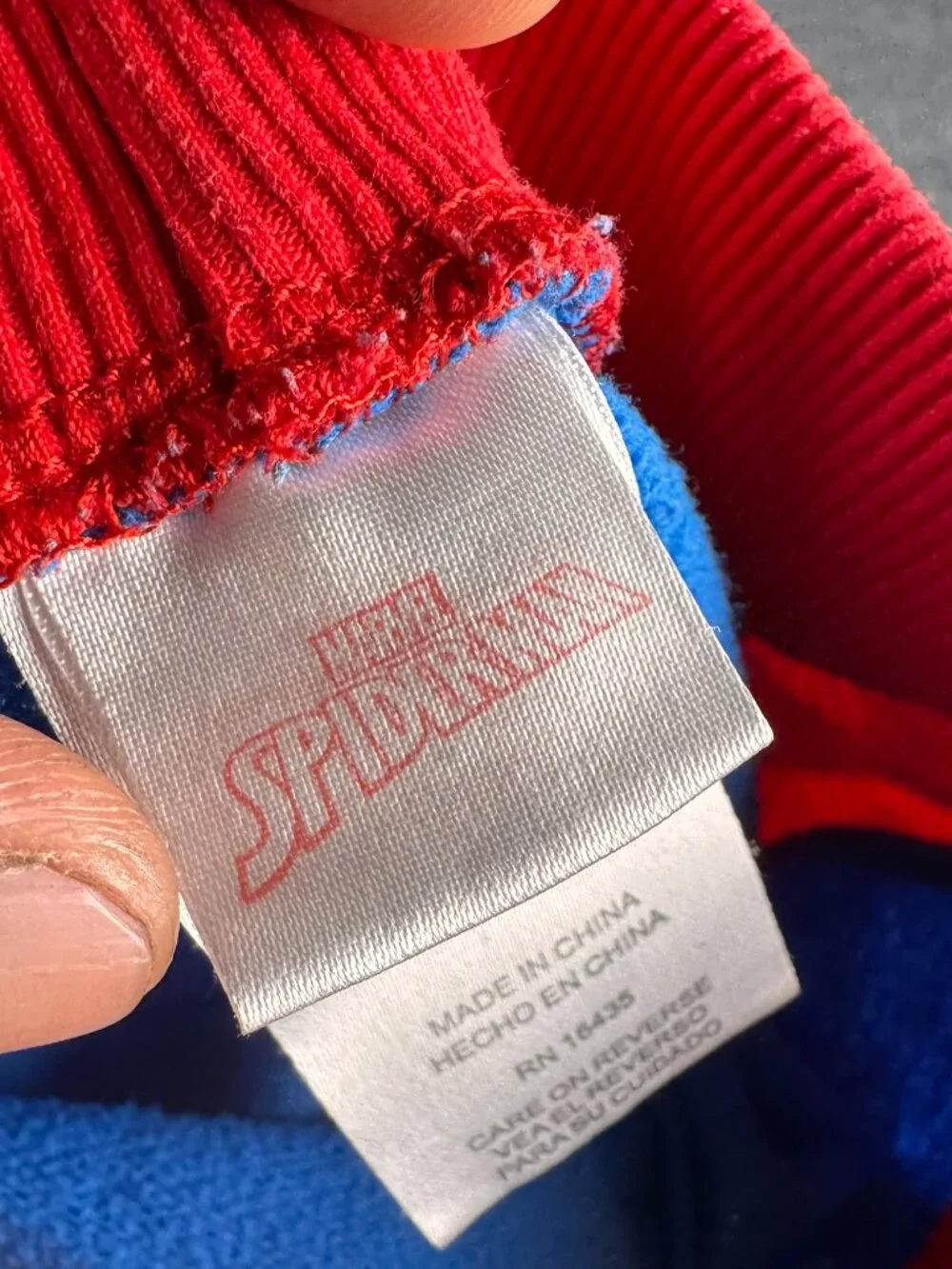 Marvel Spider-Man Boys Blue Red Jogger Sweatpants Size 4T Kids Joggers Stained